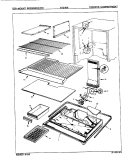 FREEZER COMPARTMENT Diagram and Parts List for NT21H8 7A58A Admiral Refrigerator