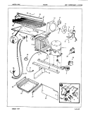 UNIT COMPARTMENT & SYSTEM Diagram and Parts List for NT23H8 7A59A Admiral Refrigerator