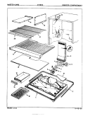 FREEZER COMPARTMENT Diagram and Parts List for NT18HXH 8D06A Admiral Refrigerator
