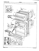 DOORS Diagram and Parts List for NT18HXH 8D06A Admiral Refrigerator