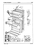 DOORS Diagram and Parts List for NNT197JA 9G49A Maytag Refrigerator