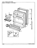 FRESH FOOD DOOR Diagram and Parts List for CNNT198KA CF66A Admiral Refrigerator