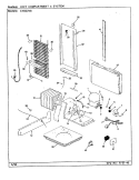 UNIT COMPARTMENT & SYSTEM Diagram and Parts List for CNS22V8 CR16A Admiral Refrigerator