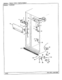 FRESH FOOD COMPARTMENT Diagram and Parts List for CNS22V8 CR16A Admiral Refrigerator