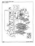 FREEZER COMPARTMENT Diagram and Parts List for CNS22V8 CR16A Admiral Refrigerator