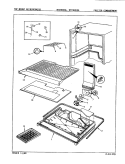 FREEZER COMPARTMENT Diagram and Parts List for NT19HX3GA 9D45B Maytag Refrigerator