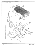 UNIT COMPARTMENT & SYSTEM Diagram and Parts List for NT15L4 BA01C Admiral Refrigerator