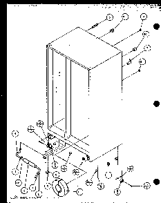 Drain And Rollers Diagram and Parts List for SZD27MPL-P1124303WL  Amana Refrigerator