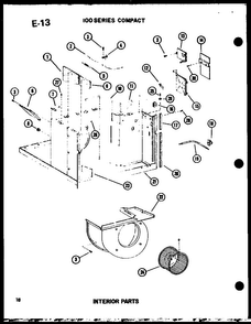 100 Series Compact Diagram and Parts List for 113-3HEW P67231-20R Amana Air Conditioner