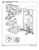 FRESH FOOD COMPARTMENT Diagram and Parts List for NT23L9 AA98C Admiral Refrigerator