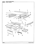 CHEST OF DRAWERS Diagram and Parts List for NT23L9 AA98C Admiral Refrigerator