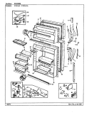 Part Location Diagram of 68476-1-WW Whirlpool NLAPANEL, OUTER WHT