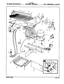 UNIT COMPARTMENT & SYSTEM Diagram and Parts List for DNT18K9A 9A73A Admiral Refrigerator
