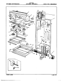 FRESH FOOD COMPARTMENT Diagram and Parts List for DNT18K9A 9A73A Admiral Refrigerator