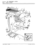 UNIT COMPARTMENT & SYSTEM Diagram and Parts List for NT19L9 BA61A Admiral Refrigerator