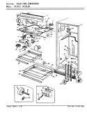 FRESH FOOD COMPARTMENT Diagram and Parts List for NT19L9A AA62D Admiral Refrigerator
