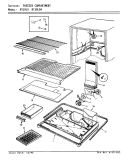 FREEZER COMPARTMENT Diagram and Parts List for NT19L9 BA61A Admiral Refrigerator