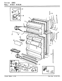 DOORS Diagram and Parts List for NT19L9A AA62D Admiral Refrigerator