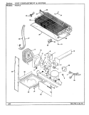 UNIT COMPARTMENT & SYSTEM Diagram and Parts List for NT17L4A BA21C Admiral Refrigerator