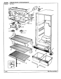 FRESH FOOD COMPARTMENT Diagram and Parts List for NT17L4A BA21C Admiral Refrigerator