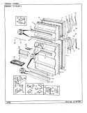 DOORS Diagram and Parts List for NT19L8A CA55A Admiral Refrigerator
