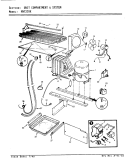 UNIT COMPARTMENT & SYSTEM Diagram and Parts List for NNT239KA AC95A Admiral Refrigerator