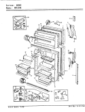 Part Location Diagram of 68475-1-WW Whirlpool Panel, f.f. door (wht