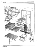 FRESH FOOD COMPARTMENT Diagram and Parts List for NT17B6VA 5A70A Admiral Refrigerator