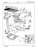 UNIT COMPARTMENT & SYSTEM Diagram and Parts List for NT17B8VH 5A71A Admiral Refrigerator