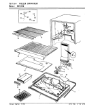 FREEZER COMPARTMENT Diagram and Parts List for NNT179KA AC25A Admiral Refrigerator