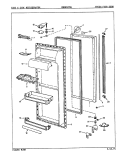 FRESH FOOD DOOR Diagram and Parts List for CNDNS229JA 8L11B Maytag Refrigerator