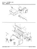 ICE MAKER & BIN Diagram and Parts List for CNDNS229KA AP34A Admiral Refrigerator