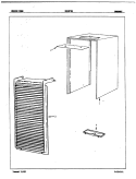 CABINET Diagram and Parts List for DH13F2G 5F41A Amana Dehumidifier