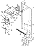 FRESH FOOD COMPARTMENT Diagram and Parts List for JRTE198A  Jenn-Air Refrigerator