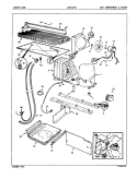 UNIT COMPARTMENT & SYSTEM Diagram and Parts List for ICNT22F9LH 5B53B Admiral Refrigerator