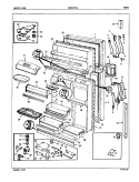 DOORS Diagram and Parts List for ICNT22F9LA 5B53B Admiral Refrigerator