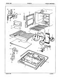 FREEZER COMPARTMENT Diagram and Parts List for ICNT22F93A 5B78B Admiral Refrigerator