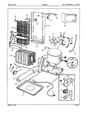 UNIT COMPARTMENT & SYSTEM Diagram and Parts List for ICNS24F9 5L51A Admiral Refrigerator