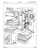 FRESH FOOD COMPARTMENT Diagram and Parts List for ICNS24F9 5L51A Admiral Refrigerator