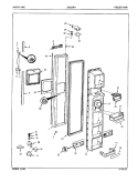 FREEZER DOOR Diagram and Parts List for ICNS24F9A 5L51A Admiral Refrigerator
