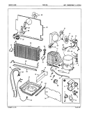 UNIT COMPARTMENT & SYSTEM Diagram and Parts List for FNF17E8 EY43B Admiral Freezer