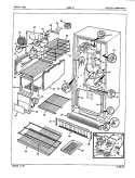 FREEZER COMPARTMENT Diagram and Parts List for DICNF17 EY45B Maytag Freezer