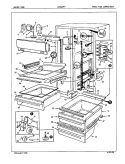 FRESH FOOD COMPARTMENT Diagram and Parts List for ICNS22F9A 5L47A Admiral Refrigerator