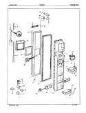 FREEZER DOOR Diagram and Parts List for ICNS22F9A 5L47A Admiral Refrigerator