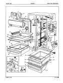 FRESH FOOD COMPARTMENT Diagram and Parts List for ICES24F9A 5L50A Admiral Refrigerator