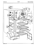 FREEZER COMPARTMENT Diagram and Parts List for ICES24F9A 5L50A Admiral Refrigerator