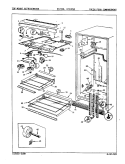 FRESH FOOD COMPARTMENT Diagram and Parts List for NT23K9A 9A70A Admiral Refrigerator