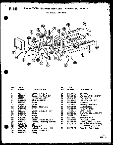 8 Cube Compact Ice Maker Diagram and Parts List for SL22F-P75400-13W  Amana Refrigerator