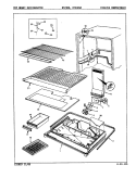 FREEZER COMPARTMENT Diagram and Parts List for NT23K9A 9A70A Admiral Refrigerator