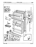 Part Location Diagram of 65003-4 Whirlpool COVER, UPPER HINGE (FA)